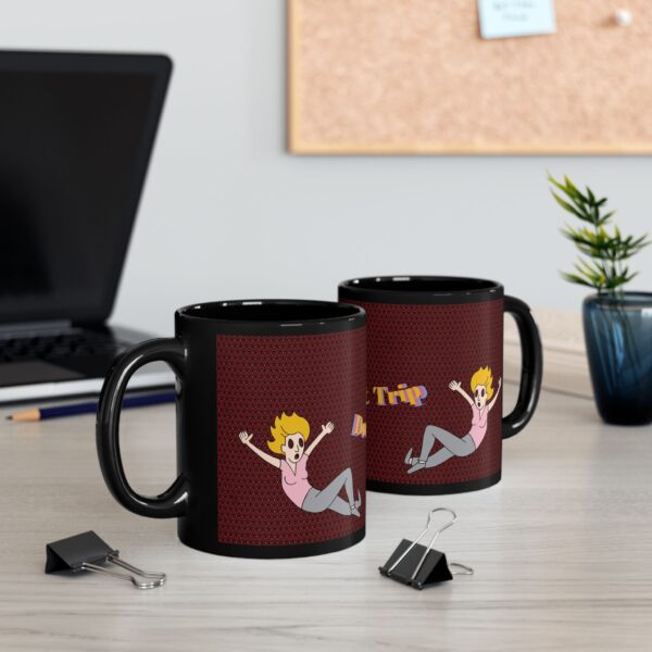 'Don't Trip' Black Mug - Image 5