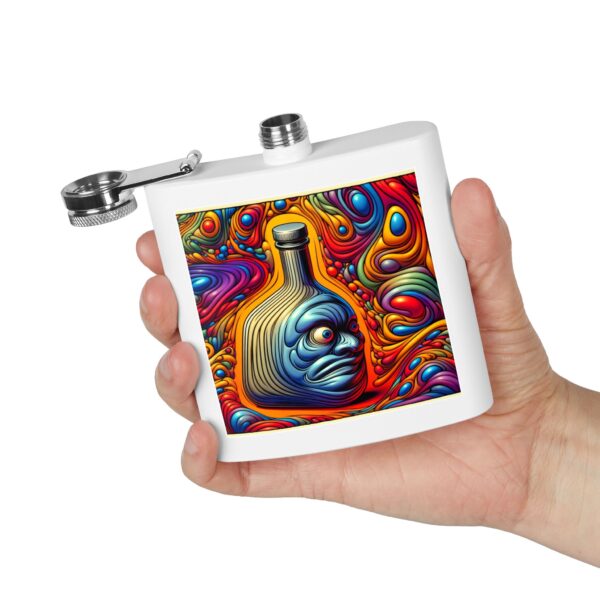 Stainless Steel Flask, 6oz - Image 4